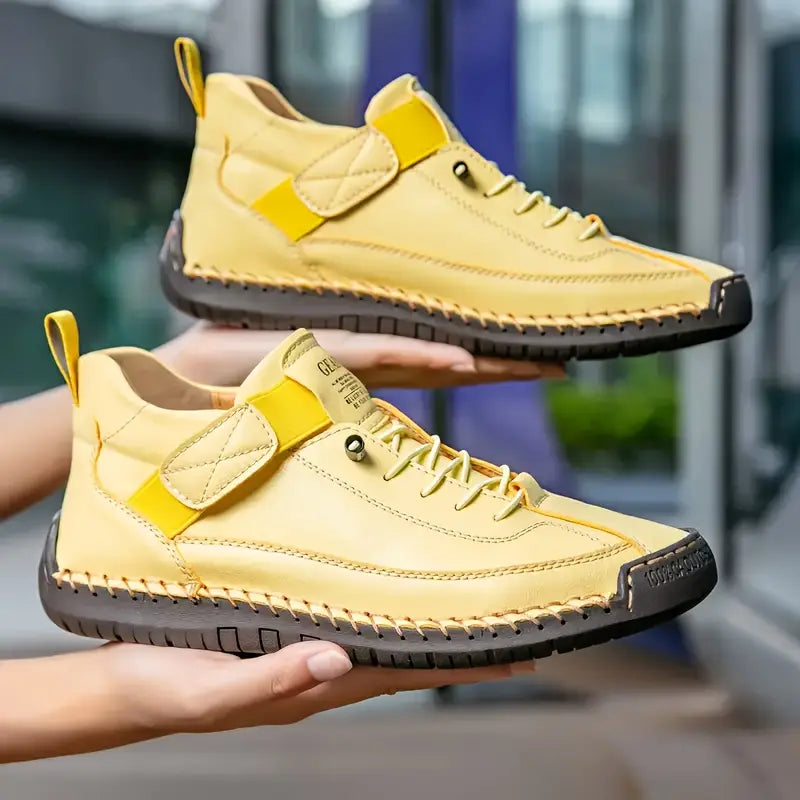 FlexWalk™ Women's Leather Sneakers – Soft Comfort & Orthopedic Support