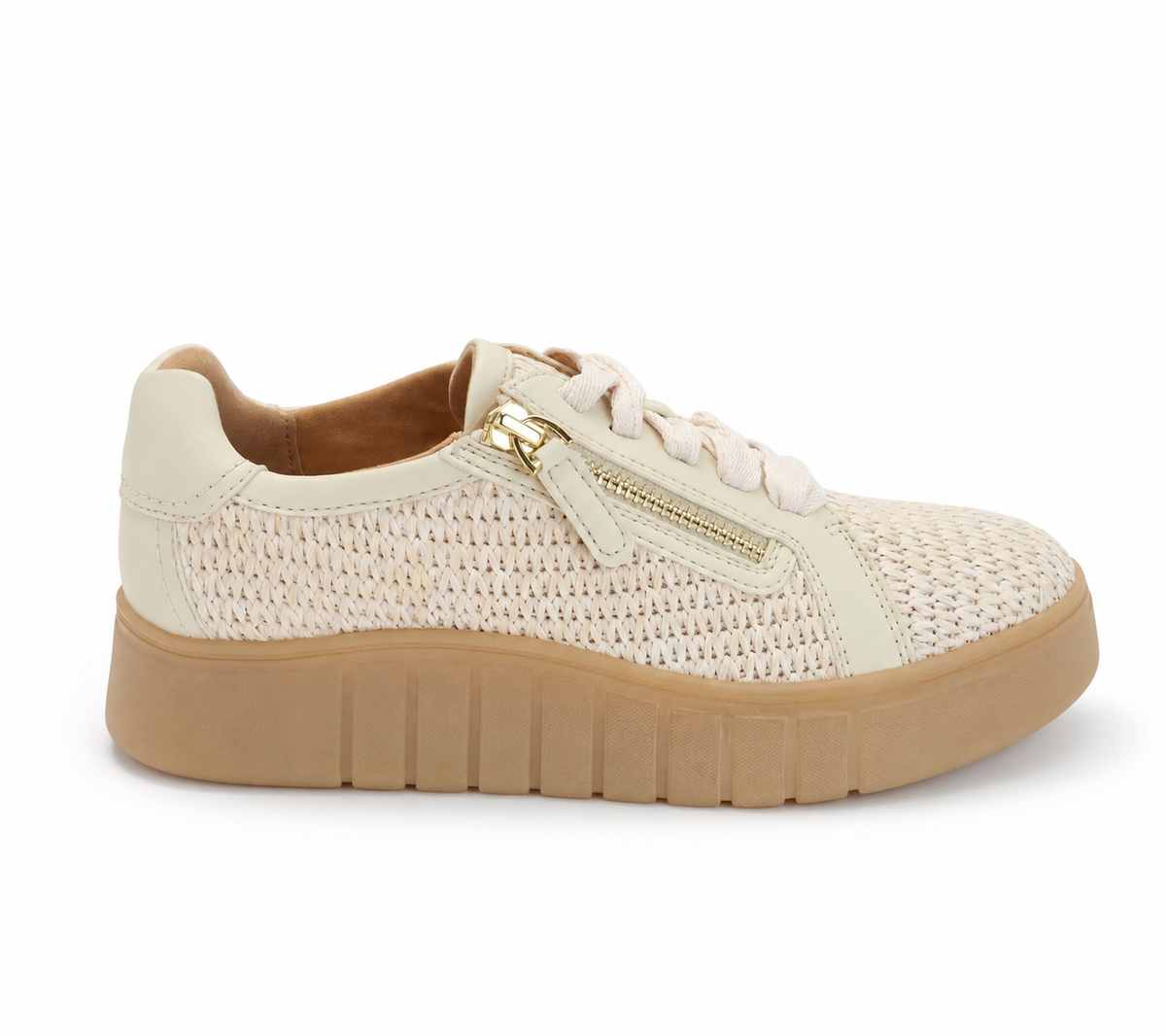 Women’s Woven Side-Zip Platform Sneakers