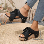 WillowWalk™ Comfort Wedge Sandals – Adjustable Lace-Up Fit For All-Day Walking