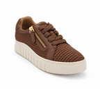 Women’s Woven Side-Zip Platform Sneakers